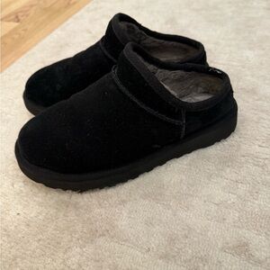 Ugg Black Suede Slip-On Shoes